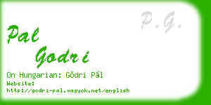 pal godri business card