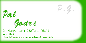 pal godri business card